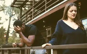 How does a man feel when a woman walks away