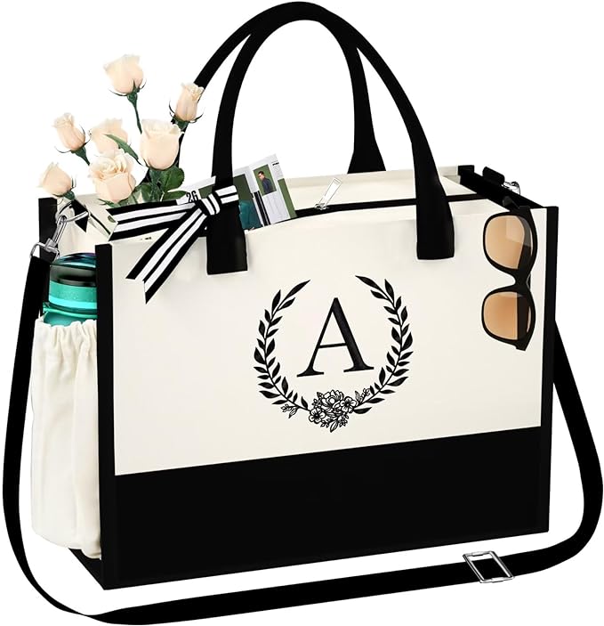 Personalized Initial Bags with Zipper